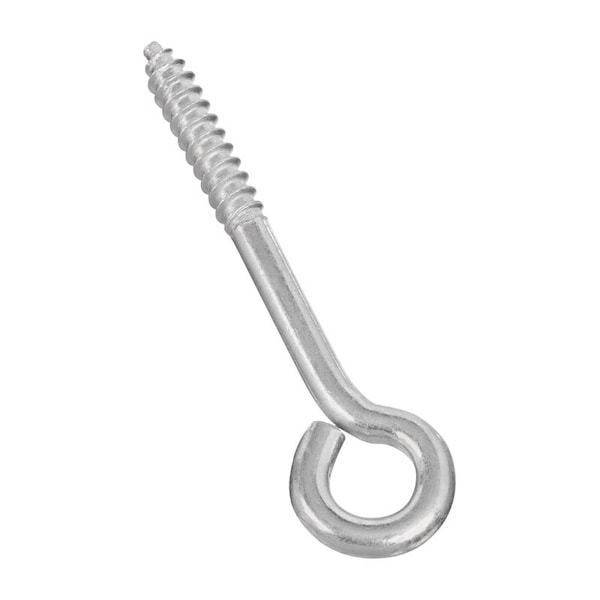 National Hardware National Hardware 3.75 in. L Zinc-Plated Silver Steel Lag Screw Eye 1 pk N220-665 - main